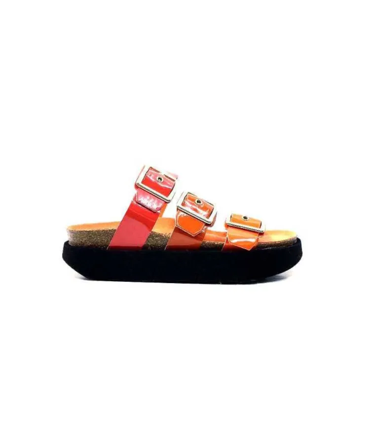 genuins factory s.l Genuins G104873 Cuir Vernis Orange*Femme Plagettes