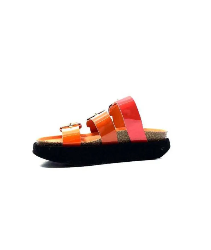 genuins factory s.l Genuins G104873 Cuir Vernis Orange*Femme Plagettes