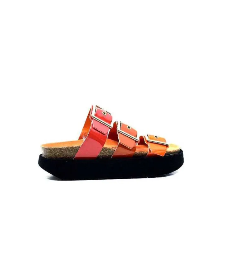 genuins factory s.l Genuins G104873 Cuir Vernis Orange*Femme Plagettes
