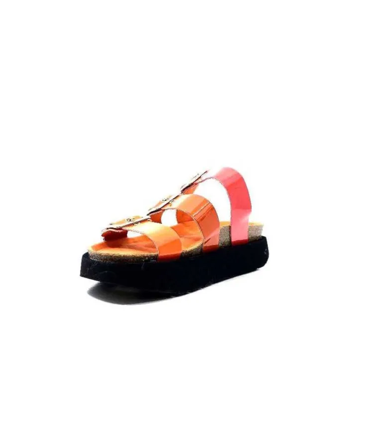 genuins factory s.l Genuins G104873 Cuir Vernis Orange*Femme Plagettes