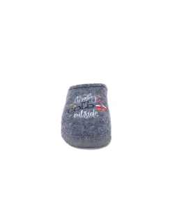 Giesswein Naunhof Laine Gris Schiefer*Femme Pantoufles