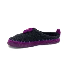 Giesswein Norheim Laine Antracite Violet*Femme Pantoufles
