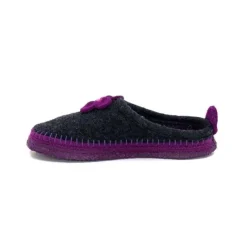 Giesswein Norheim Laine Antracite Violet*Femme Pantoufles