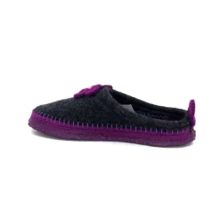 Giesswein Norheim Laine Antracite Violet*Femme Pantoufles