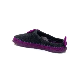 Giesswein Norheim Laine Antracite Violet*Femme Pantoufles
