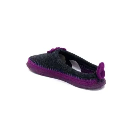 Giesswein Norheim Laine Antracite Violet*Femme Pantoufles