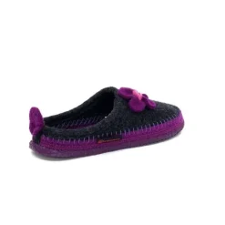Giesswein Norheim Laine Antracite Violet*Femme Pantoufles