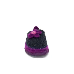 Giesswein Norheim Laine Antracite Violet*Femme Pantoufles
