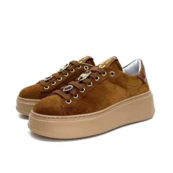 GioPiu Pia 102 A Daim Camel*Femme Baskets