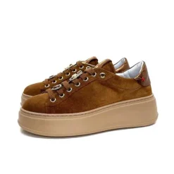 GioPiu Pia 102 A Daim Camel*Femme Baskets