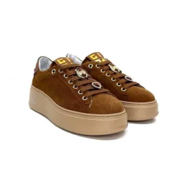 GioPiu Pia 102 A Daim Camel*Femme Baskets