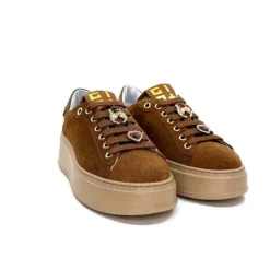 GioPiu Pia 102 A Daim Camel*Femme Baskets