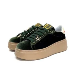 GioPiu Pia 104A Velour Vert*Femme Baskets