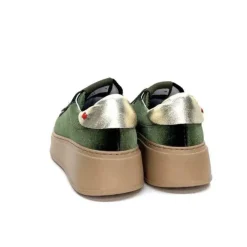 GioPiu Pia 104A Velour Vert*Femme Baskets