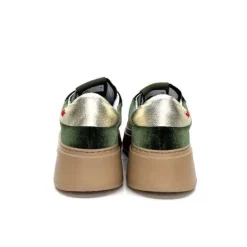 GioPiu Pia 104A Velour Vert*Femme Baskets