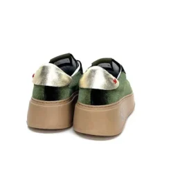 GioPiu Pia 104A Velour Vert*Femme Baskets