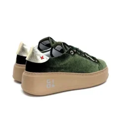 GioPiu Pia 104A Velour Vert*Femme Baskets