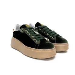 GioPiu Pia 104A Velour Vert*Femme Baskets