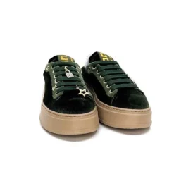 GioPiu Pia 104A Velour Vert*Femme Baskets