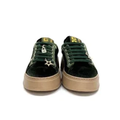 GioPiu Pia 104A Velour Vert*Femme Baskets