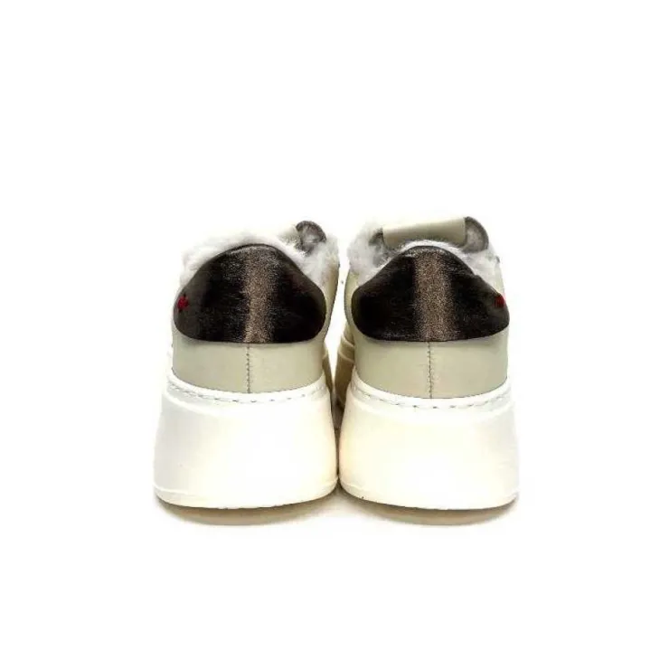 GioPiu Pia98A Cuir Creme*Femme Baskets