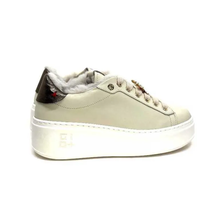 GioPiu Pia98A Cuir Creme*Femme Baskets