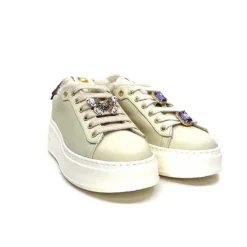 GioPiu Pia98A Cuir Creme*Femme Baskets