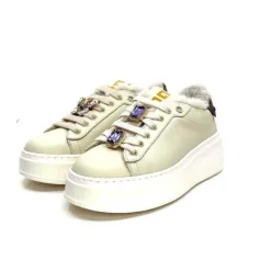 GioPiu Pia98A Cuir Creme*Femme Baskets
