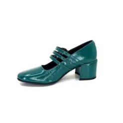 Halmanera Bart 03 Cuir Vernis Vert Selva*Femme Ballerines