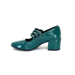 Halmanera Bart 03 Cuir Vernis Vert Selva*Femme Ballerines