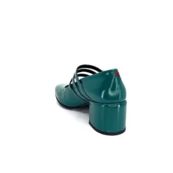 Halmanera Bart 03 Cuir Vernis Vert Selva*Femme Ballerines