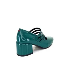 Halmanera Bart 03 Cuir Vernis Vert Selva*Femme Ballerines