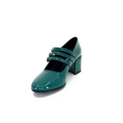Halmanera Bart 03 Cuir Vernis Vert Selva*Femme Ballerines