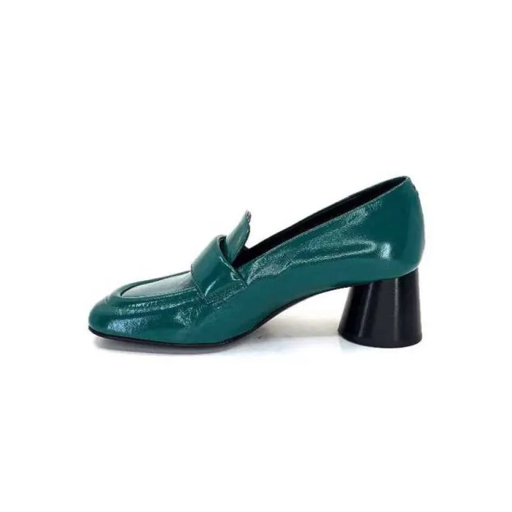 Halmanera Dani 03 Cuir Vert*Femme Mocassins