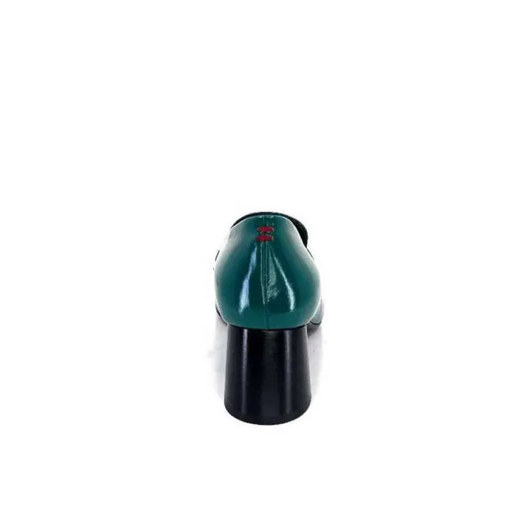 Halmanera Dani 03 Cuir Vert*Femme Mocassins