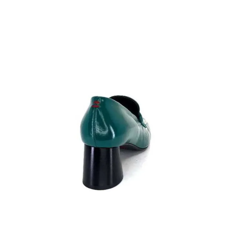 Halmanera Dani 03 Cuir Vert*Femme Mocassins