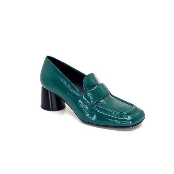 Halmanera Dani 03 Cuir Vert*Femme Mocassins