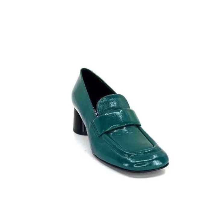 Halmanera Dani 03 Cuir Vert*Femme Mocassins