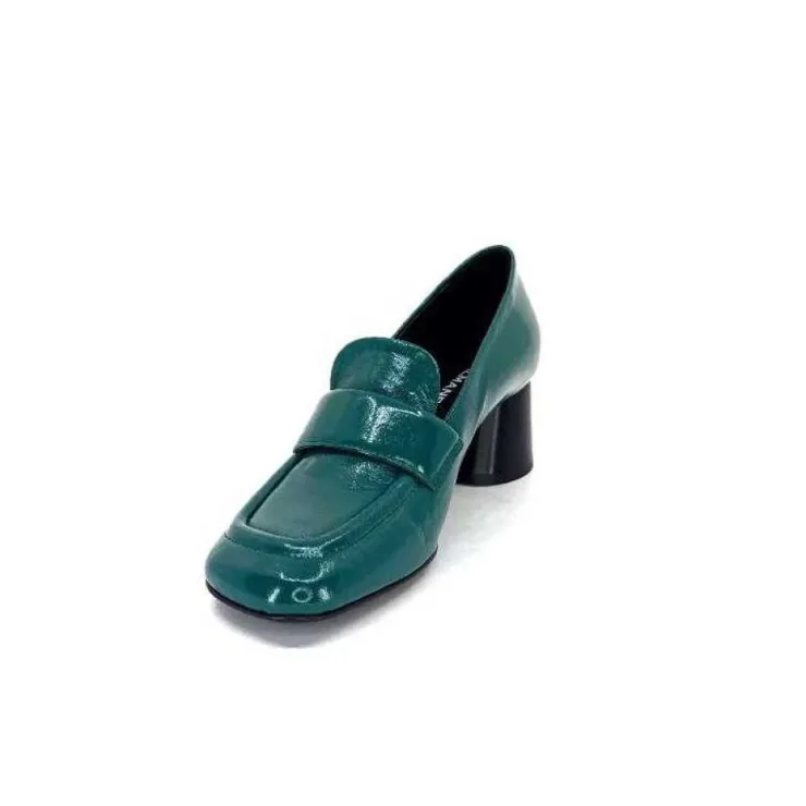 Halmanera Dani 03 Cuir Vert*Femme Mocassins