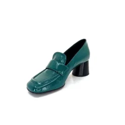 Halmanera Dani 03 Cuir Vert*Femme Mocassins