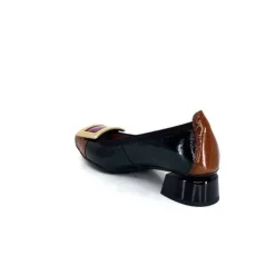Hispanitas Chi 233141 Salma Cuir Vernis Vert Cuero Fushia*Femme Ballerines