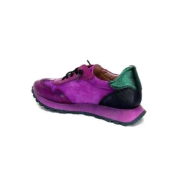 Hispanitas Hi 233073 Loira Cuir Vernis Et Daim Fushia*Femme Baskets