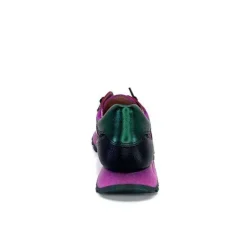 Hispanitas Hi 233073 Loira Cuir Vernis Et Daim Fushia*Femme Baskets
