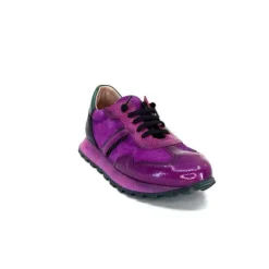 Hispanitas Hi 233073 Loira Cuir Vernis Et Daim Fushia*Femme Baskets