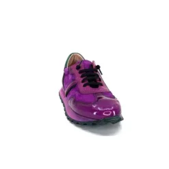 Hispanitas Hi 233073 Loira Cuir Vernis Et Daim Fushia*Femme Baskets