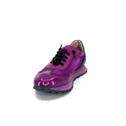 Hispanitas Hi 233073 Loira Cuir Vernis Et Daim Fushia*Femme Baskets