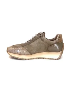 Hispanitas Hi 222277 Rafaell Cuir Vison & Taupe*Femme Baskets