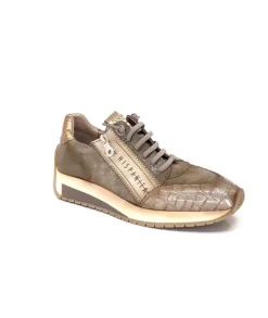 Hispanitas Hi 222277 Rafaell Cuir Vison & Taupe*Femme Baskets