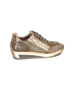 Hispanitas Hi 222277 Rafaell Cuir Vison & Taupe*Femme Baskets
