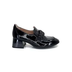 Hispanitas Hi232992 Charlize Cuir Vernis Noir*Femme Mocassins